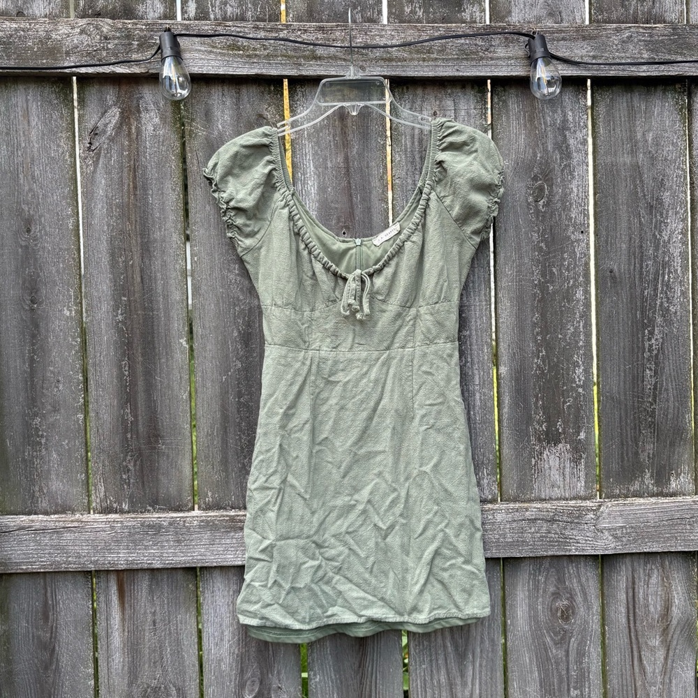 La Hearts Sage Green Dress